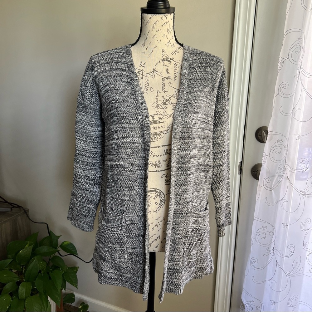 Marine Layer Cotton Catalina Open Cardigan‎ Woman's Small Pockets Beach Coastal
